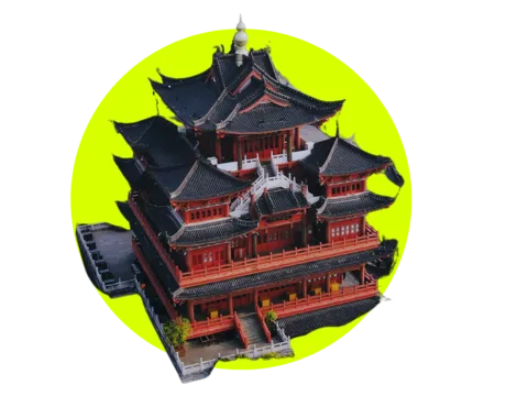 Tempel in China auf einer Gruppenreise mit globerocker