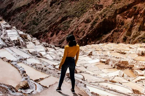 Traveller bei einer Reise nach Peru