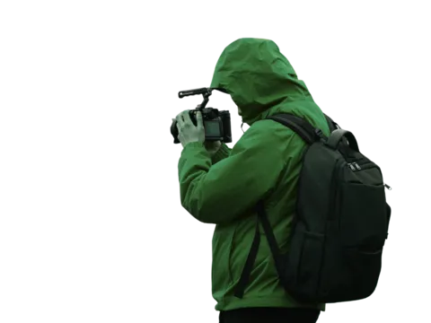 Person Kamera in Island